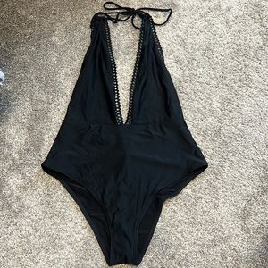 Aerie Black One Piece Swimsuit